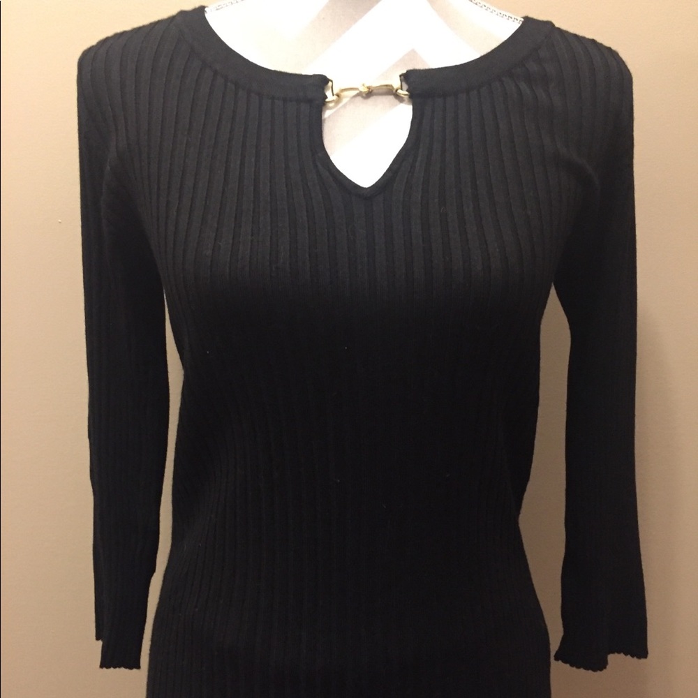 Ladies Knit 3/4 Sleeve Top